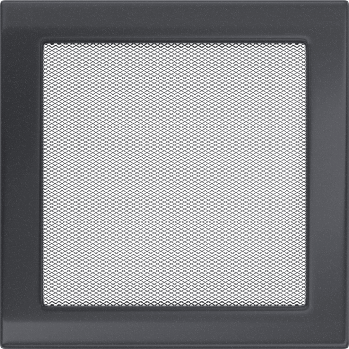 Вентиляционная решетка Kratki 22х22 графитовая стандарт