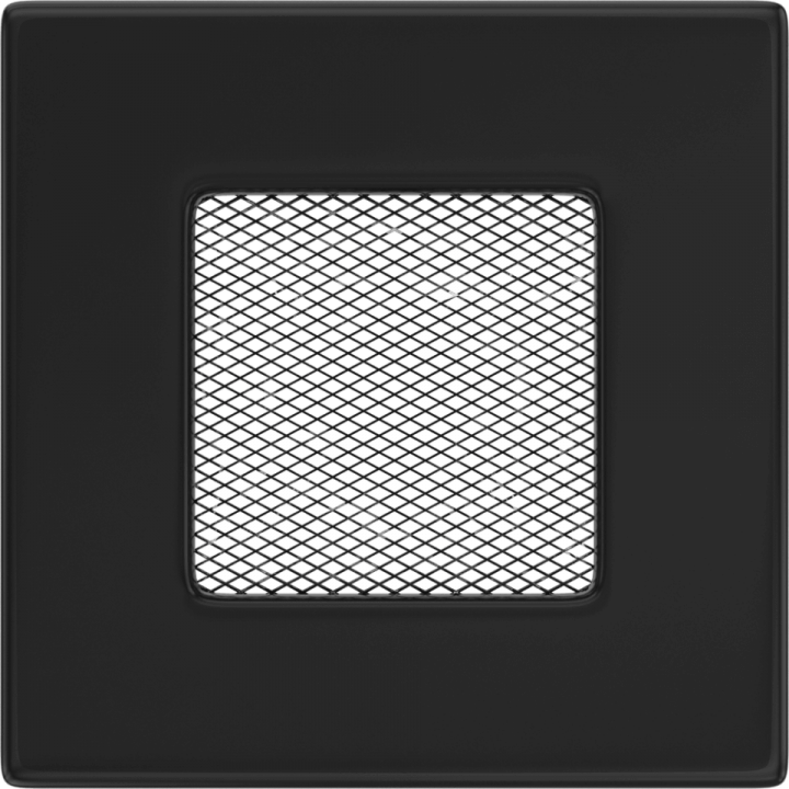 Вентиляционная решетка Kratki 11х11 черная стандарт