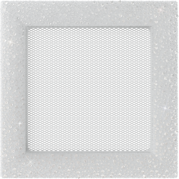 Вентиляционная решетка Kratki 17х17 Venus Swarovsky белая стандарт