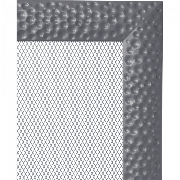Вентиляционная решетка Kratki 17х49 Venus графитовая стандарт