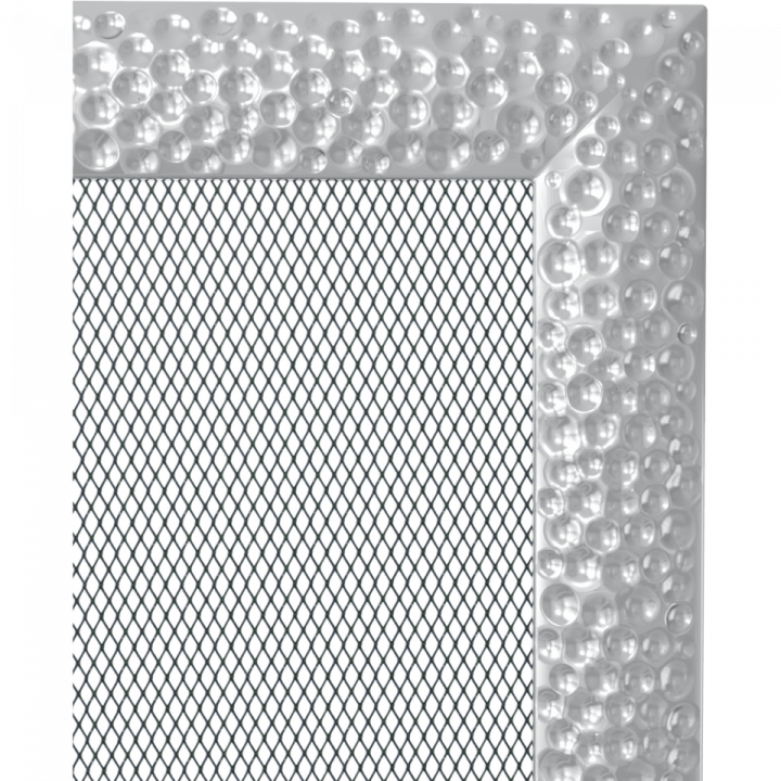 Вентиляционная решетка Kratki 22х37 Venus никелированная стандарт