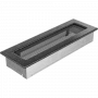 Вентиляционная решетка Kratki 11х32 черная/хром пористая стандарт