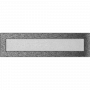 Вентиляционная решетка Kratki 11х42 черная/хром пористая стандарт