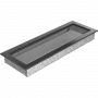 Вентиляционная решетка Kratki 17х49 черная/хром пористая стандарт