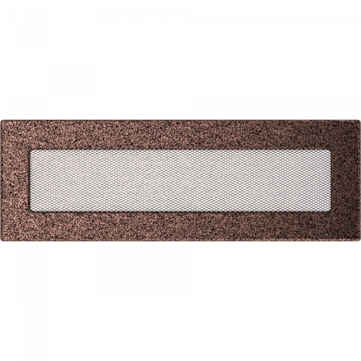 Вентиляционная решетка Kratki 11х32 черная/медь пористая стандарт