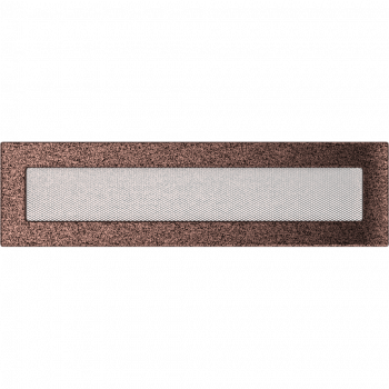 Вентиляционная решетка Kratki 11х42 черная/медь пористая стандарт