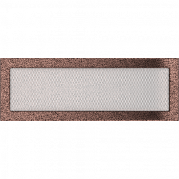 Вентиляционная решетка Kratki 17х49 черная/медь пористая стандарт