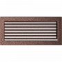 Вентиляционная решетка Kratki 17х37 черная/медь пористая с жалюзи