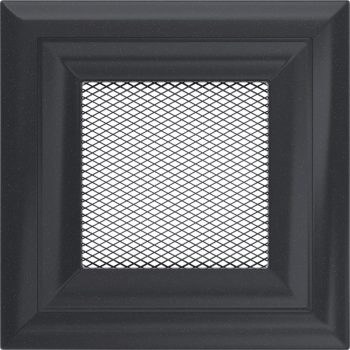 Вентиляционная решетка Kratki 11х11 Оскар графитовая стандарт