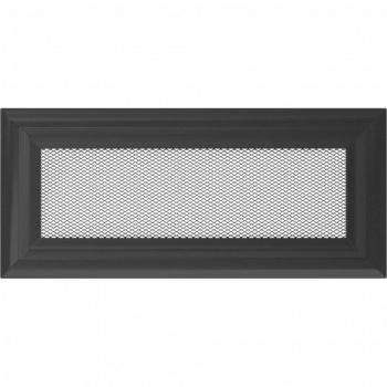Вентиляционная решетка Kratki 11х24 Оскар графитовая стандарт