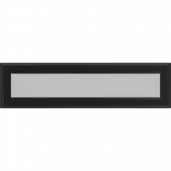 Вентиляционная решетка Kratki 11х42 Оскар черная стандарт