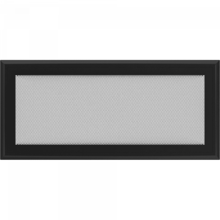 Вентиляционная решетка Kratki 17х37 Оскар черная стандарт