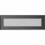 Вентиляционная решетка Kratki 11х32 Оскар черная/хром пористая стандарт