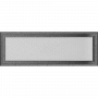 Вентиляционная решетка Kratki 17х49 Оскар черная/хром пористая стандарт