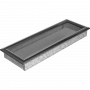 Вентиляционная решетка Kratki 17х49 Оскар черная/хром пористая стандарт