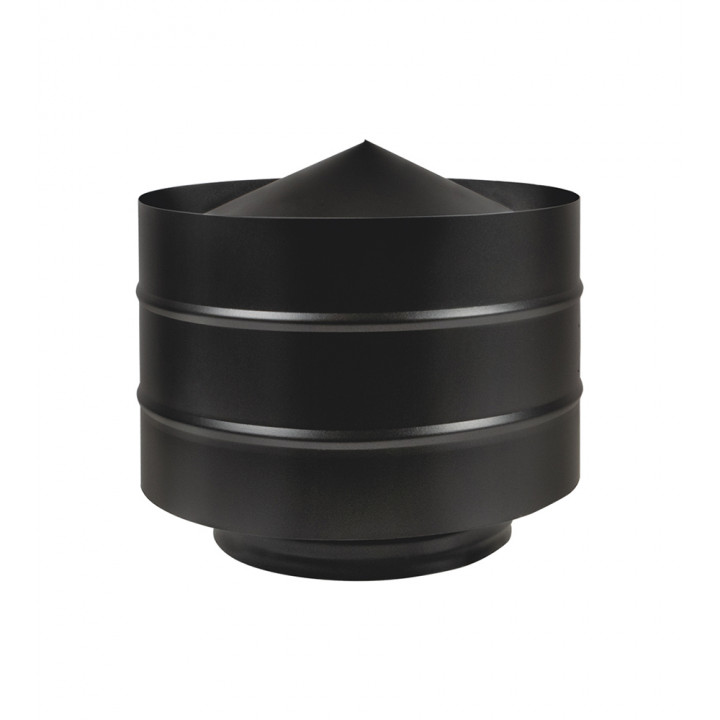 Труба дымоход Везувий дефлектор BLACK (Оц+AISI 430/0,5мм)