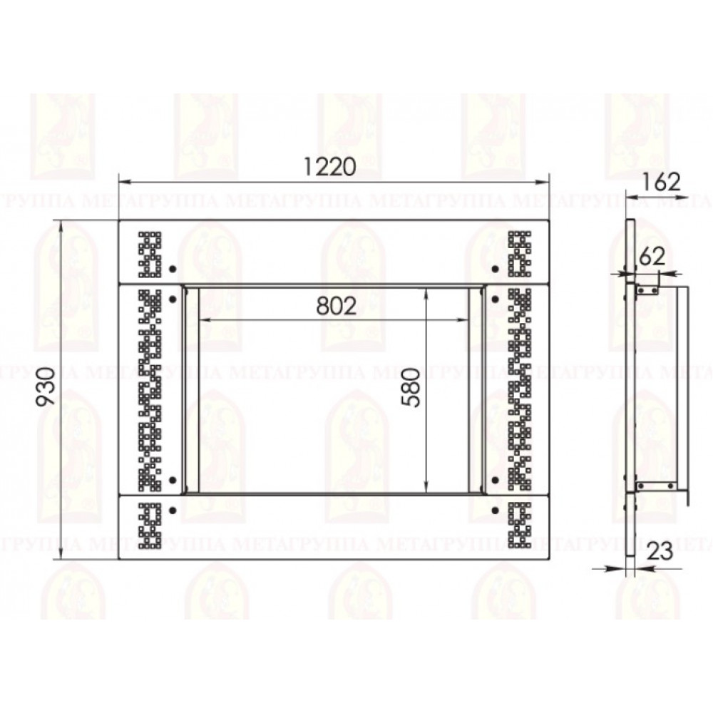 Мета 800. Рамка для камина. Каминная облицовка МЕТА. Каминная рамка пиксель 508. Рамка для камина из ПВХ.
