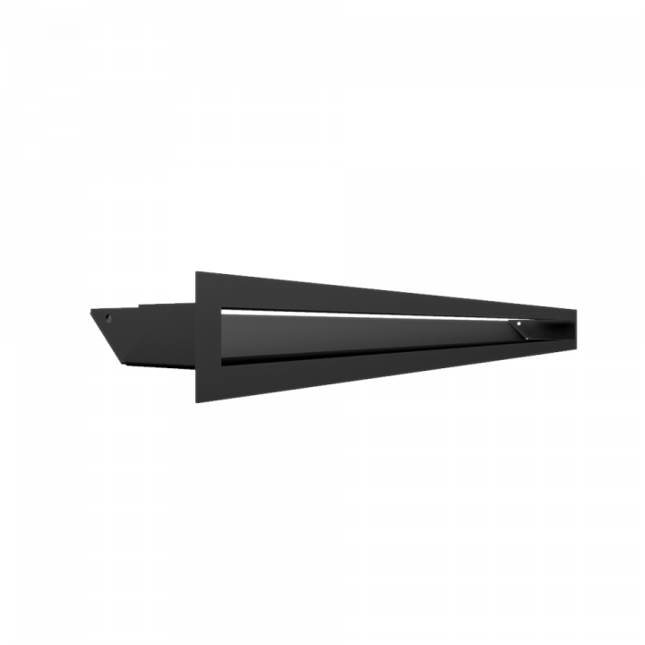 Вентиляционная решетка Kratki Люфт черная 6х80