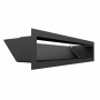 Вентиляционная решетка Kratki Люфт черная 9х40