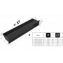 Вентиляционная решетка Kratki Люфт черная 9x80