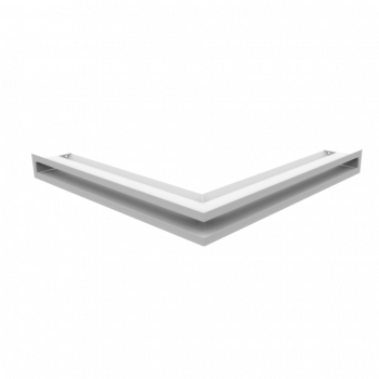 Вентиляционная решетка Kratki Люфт угловая стандарт белая 60