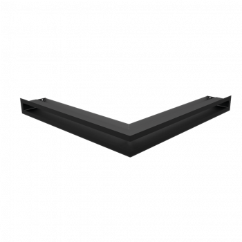 Вентиляционная решетка Kratki Люфт угловая стандарт черная 60