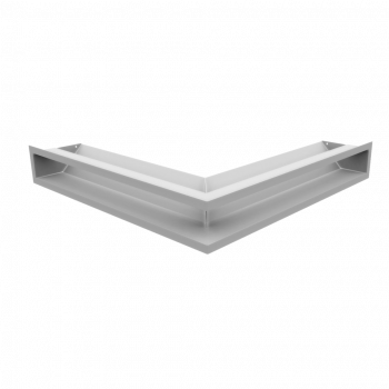 Вентиляционная решетка Kratki Люфт угловая стандарт белая 90