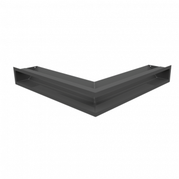 Вентиляционная решетка Kratki Люфт угловая стандарт графитовая 90
