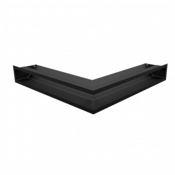Вентиляционная решетка Kratki Люфт угловая стандарт черная 90