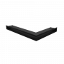 Вентиляционная решетка Kratki Люфт угловая/6*40 см левая черная