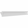 Вентиляционная решетка Kratki Люфт угловая 9/40/80 см левая белая