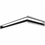Вентиляционная решетка Kratki Люфт угловая 9/40/80 см левая стальная