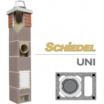 Дымоход керамический Schiedel UNI D=140L мм. Одноходовой с вентиляцией
