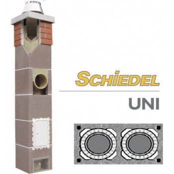 Дымоход керамический Schiedel UNI D=1420 . Двухходовой без вентиляции