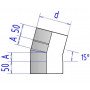 Отвод колено 15° Феникс моно 1ОТ15 (0,5 мм)