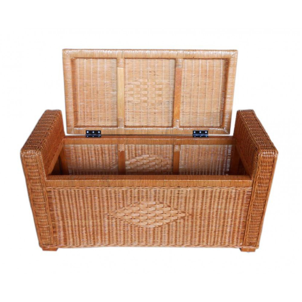 Ящик из ротанга. Комплект плетеной мебели AFM-373. Сундук из ротанга. Пуфик из ротанга.