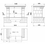 Каминная облицовка Madeira Darina (Дарина) пристенная