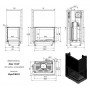 Каминная топка Kratki Maja/P/BS/G (угловое стекло справа, гильотина)
