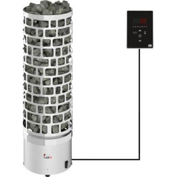 Электрическая печь SAWO ARIES ARI3-90Ni2-P (9 кВт, выносной пульт, нержавейка, встроен. блок мощности)