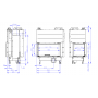 Каминная топка Romotop HEAT R/L 3G L 81.51.40.24