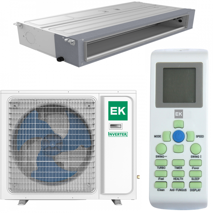 Канальный кондиционер сплит-система EUROKLIMAT EKDX-100HNN/EKOX-100HNN Inverter